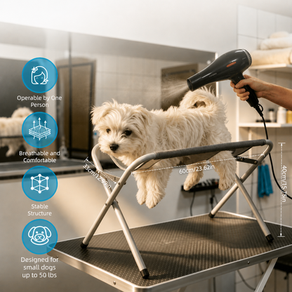 Portable pet grooming table
