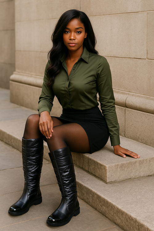 amelia boots (velvet-lined)